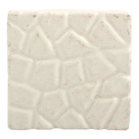 Cream Hammered Square Metal Knobs